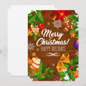 Carte de voeux de Noël Joyeux (Devant / Derrière)