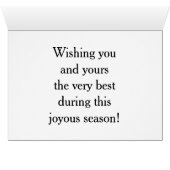 Carte de vœux de Noël joyeux (Intérieur Horizontal (Bas))