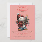 Carte de vœux de Noël joyeux (Devant)