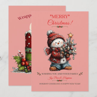 Carte de vœux de Noël joyeux