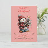 Carte de vœux de Noël joyeux (Debout devant)