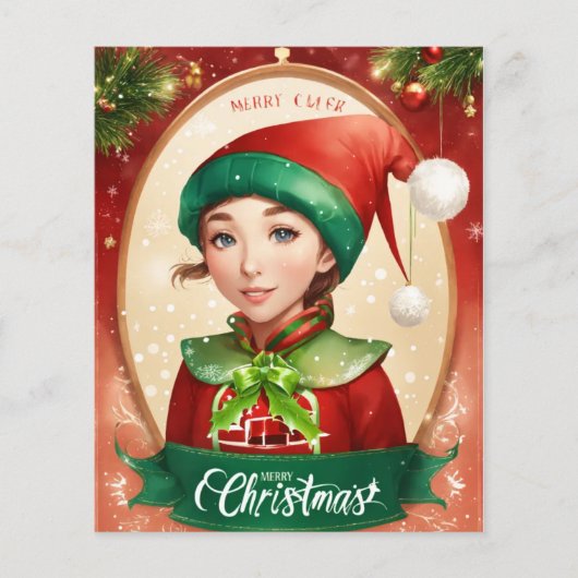 Carte de voeux de Noël joyeux (Devant)