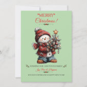 Carte de vœux de Noël joyeux (Devant)