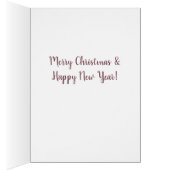 Carte de voeux de Noël Joyeux et joyeux (Intérieur (Droit))