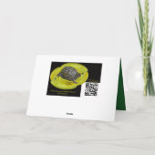 Carte de voeux de Noël Joyeux Hérisson (Dos)