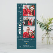 Carte de voeux de Noël Joyeux marié récemment mari (Debout devant)