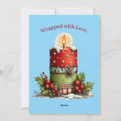 Carte de vœux de Noël Joyeux Noël (Dos)