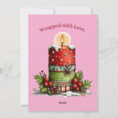 Carte de vœux de Noël Joyeux Noël (Dos)