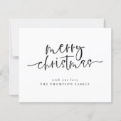 Carte de vœux de Noël Joyeux Noël avec un scénario (Devant)