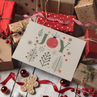 Carte de vœux de Noël Joyeux Noël Élégant