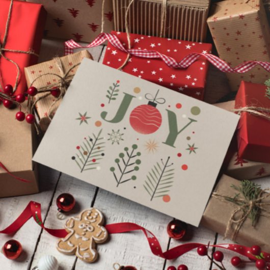 Carte de vœux de Noël Joyeux Noël Élégant