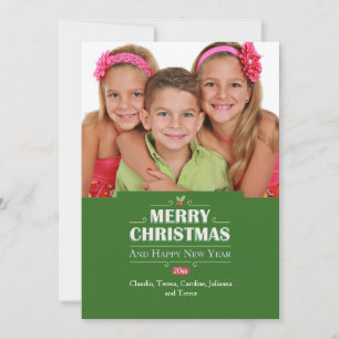 Carte de vœux de Noël Joyeux Noël Photo