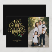 Carte de vœux de Noël Joyeux Noël Photo (Devant / Derrière)