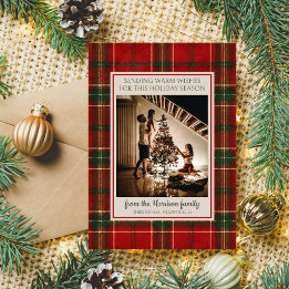 Carte de vœux de Noël joyeux pour famille