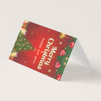 Carte de vœux de Noël joyeux | Salutation festive 