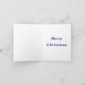Carte de voeux de Noël Joyeux Snowman (Intérieur)