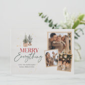 Carte de vœux de Noël Joyeux Tout (Debout devant)