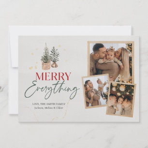Carte de vœux de Noël Joyeux Tout