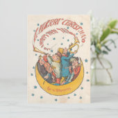 Carte de vœux de Noël Joyeux Vœux (Debout devant)