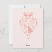 Carte de voeux de Noël Joyeux Whimsical (Dos)