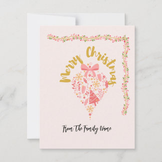 Carte de voeux de Noël Joyeux Whimsical