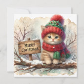 Carte de voeux de Noël Kitty (Dos)