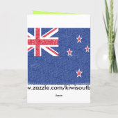 Carte de voeux de Noël Kiwi (Dos)