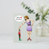 Carte de vœux de Noël « Le Petit Elf » (Debout devant)