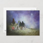 Carte de vœux de Noël Le voyage des Mages (Devant / Derrière)