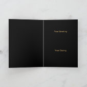 Carte de voeux de Noël Leo Sun Lion Zodiac (Intérieur)