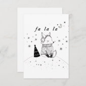 Carte de voeux de Noël Little Fox (Devant / Derrière)