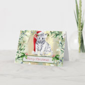 Carte de voeux de Noël Little Tiger (Devant)