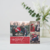 Carte de vœux de Noël LOVE is all you need (Debout devant)