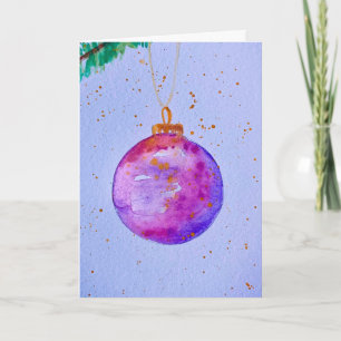 Carte de vœux de Noël Magenta Majesty