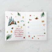 Carte de vœux de Noël magique (Intérieur)