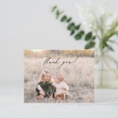 carte de vœux de Noël merci (Debout devant)