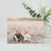 carte de vœux de Noël merci (Debout devant)