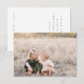 carte de vœux de Noël merci (Devant / Derrière)