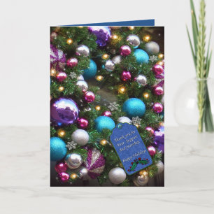 Carte de voeux de Noël Merci de l'entreprise