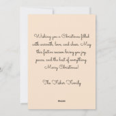 Carte de voeux de Noël mignonne et amusante (Dos)