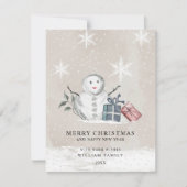 Carte de vœux de Noël minimaleiste Joyeux Noël (Devant)