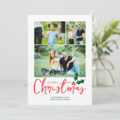 Carte de vœux de Noël minimaliste (Debout devant)