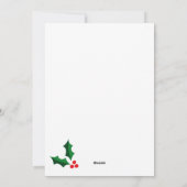 Carte de vœux de Noël minimaliste (Dos)
