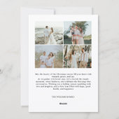 Carte de vœux de Noël minimaliste (Dos)