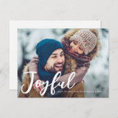 carte de voeux de Noël moderne (Devant / Derrière)