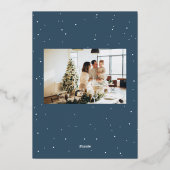 Carte de vœux de Noël moderne (Verso)