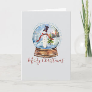 Carte de vœux de Noël moderne à l'aquarelle représ
