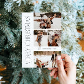 Carte de vœux de Noël moderne avec photo | Carte d
