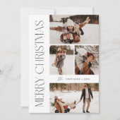 Carte de vœux de Noël moderne avec photo | Carte d (Devant)