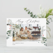 Carte de vœux de Noël moderne | Carte de Noël (Debout devant)